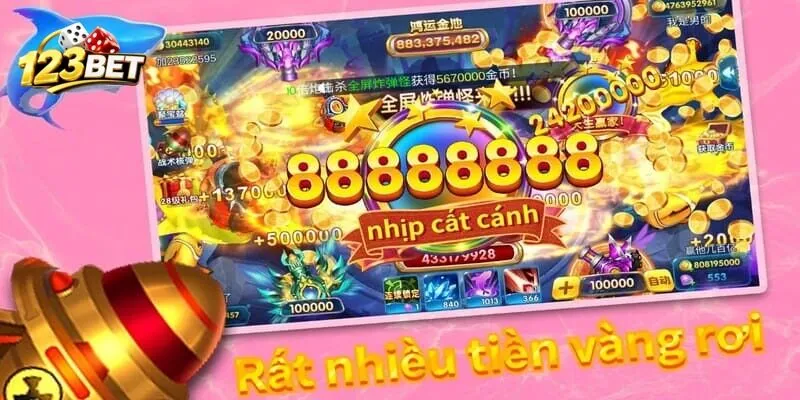 Bắn cá vàng đổi thưởng 123Bet mang đến cơ hội săn thưởng khủng